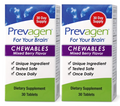 Prevagen Regular Strength Chewable Mixed Berry - 30 Tablets - 2 Pack (60 Day Supply)