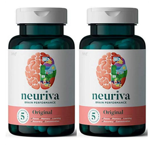 Neuriva Original Brain Health Memory Support - 30 Capsules - 2 Pack (60 Day Supply)
